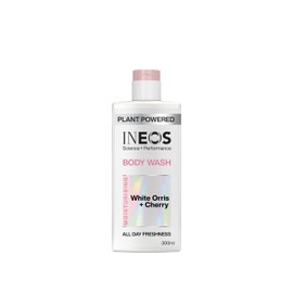 INEOS Skin Science - All Day Freshness With Provitamin B5 Body Wash White Orris + Cherry - With SkinActiv Cooling Tech™ - Plant Powered 300ml