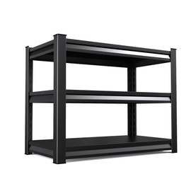 EWZXDB Metal Garage Storage Shelves Heavy Duty Shelving Industrial Shelving with Adjustable Shelves 36''H*35.4''W*15.7''D,Black