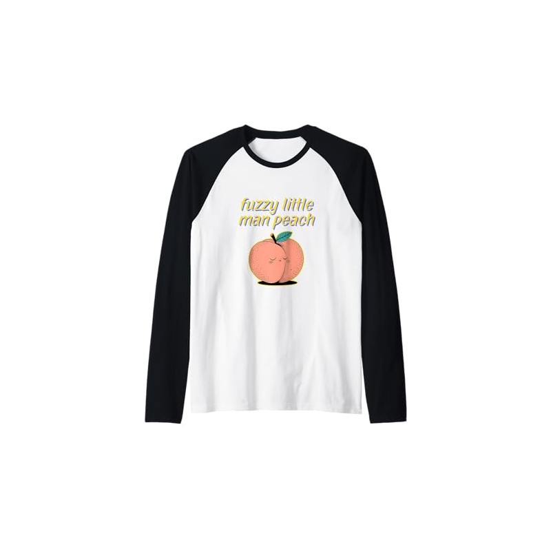 fuzzy little (man peach) Raglan Baseball Tee