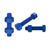 4 Inch Blue Teflon Coated Stud and Hex Nut, B7