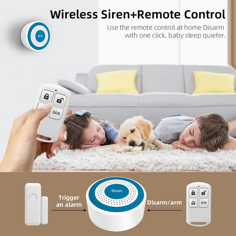 Wireless Alarm Siren Home Security System, Speaker with High Decibel