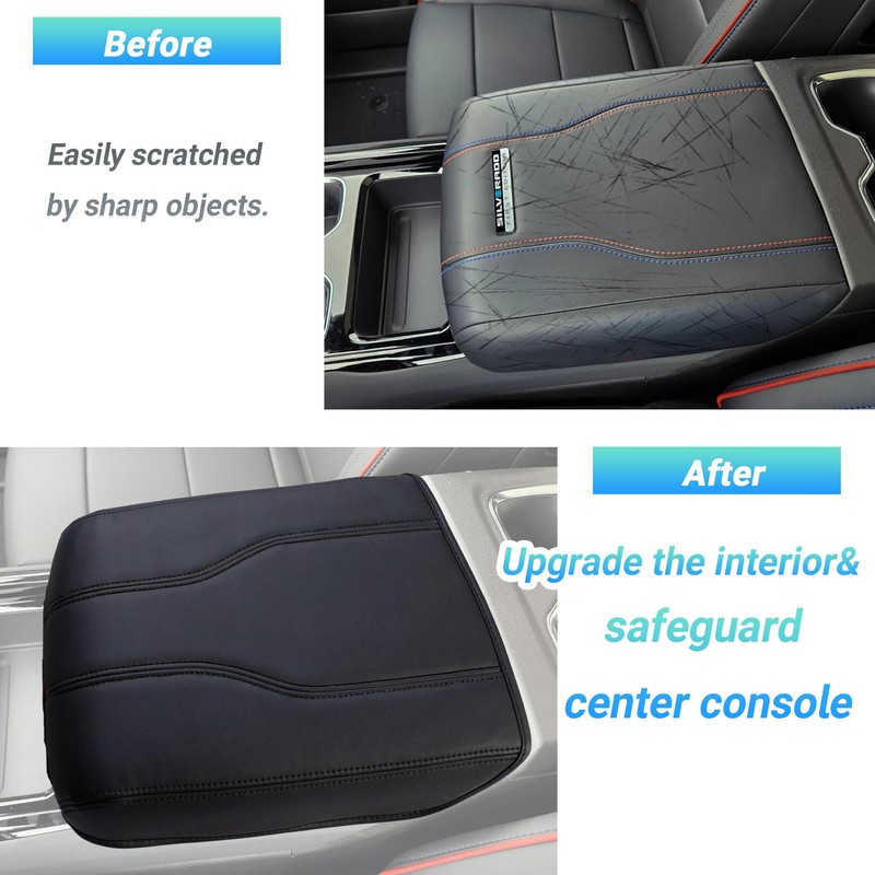 Center Console Cover Compatible with 2024-2025 Chevy Silverado EV/GMC Sierra
