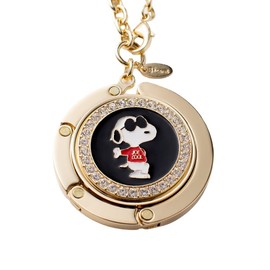 3carat Peanuts Snoopy Wood Stock Bell Bag Hook Round Bag Charm Bag Hanger Load Capacity Approx. 11.0 lbs (5 kg) Gift, Snoopy JOE COOL