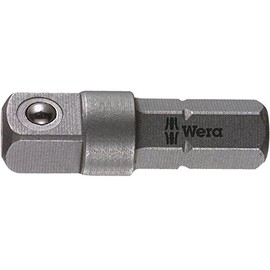 Wera 05136000001 1/4 x 25 mm 870/1 Adaptor - Silver