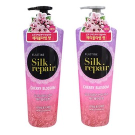 Partner company Elastin Shampoo Rinse 550ml Cherry Blossom Hair Hair Dandruff Care / 엘라스틴 샴푸 린스 550ml 벚꽃 머리 헤어 비듬 관리