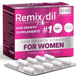 Hair Growth Vitamins Hair Growth Supplements For Women | Supports Thickness And Strength | Helps Reduce Breakage And Thinning | Promotes Healthy Scalp Function | 60 Capsules