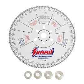 Summit Racing SUM-G1057-16 11" Diameter Camshaft Degree Wheel Each Aluminum