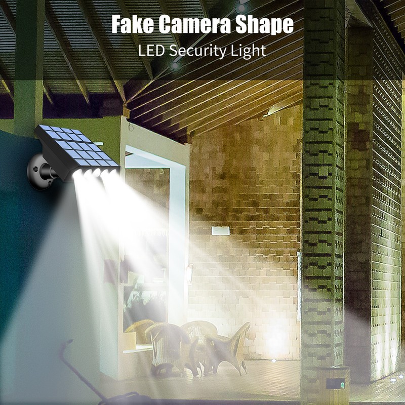 Fake Security Camera Shape LED Security Light Solar Powered Lawn