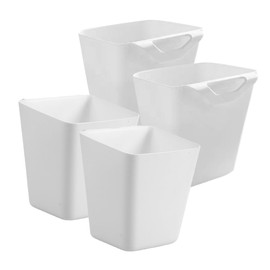 ULTECHNOVO 4Pcs Hanging Cup Holder Baskets for Rolling Cart Stylish Storage Bins for Trolley Compact Design Easy to Clean Organizer for Salon Home Office