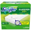 Swiffer Sweeper Dry Sweeping Cloths, Refills, Unscented, 32 ct.
