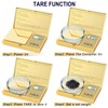 Fuzion Gram Scale, 200gx0.01g Digital Pocket Scale Gold Titanium Plating,