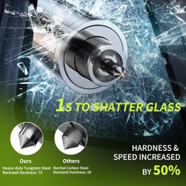 Premium 2‑in‑1 Car Escape Keychain Tool – Seatbelt Cutter & Window Breaker – Compact, Durable Emergency Rescue Device for Drivers & First Responders