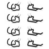 HUHOLE 8 Pack Pegboard Drill Holder and Utility Hooks Set