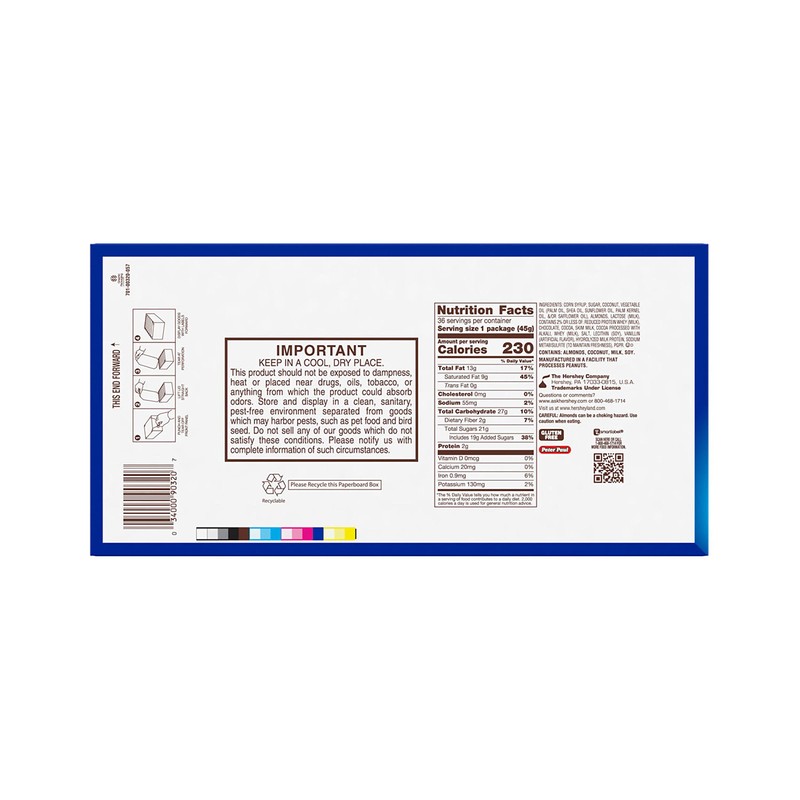 ALMOND JOY Coconut and Almond Chocolate Candy Bars, 1.61 oz