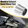 X AUTOHAUX 2pcs Car Mandrel Exhaust Elbow Pipe Concentric Reducer