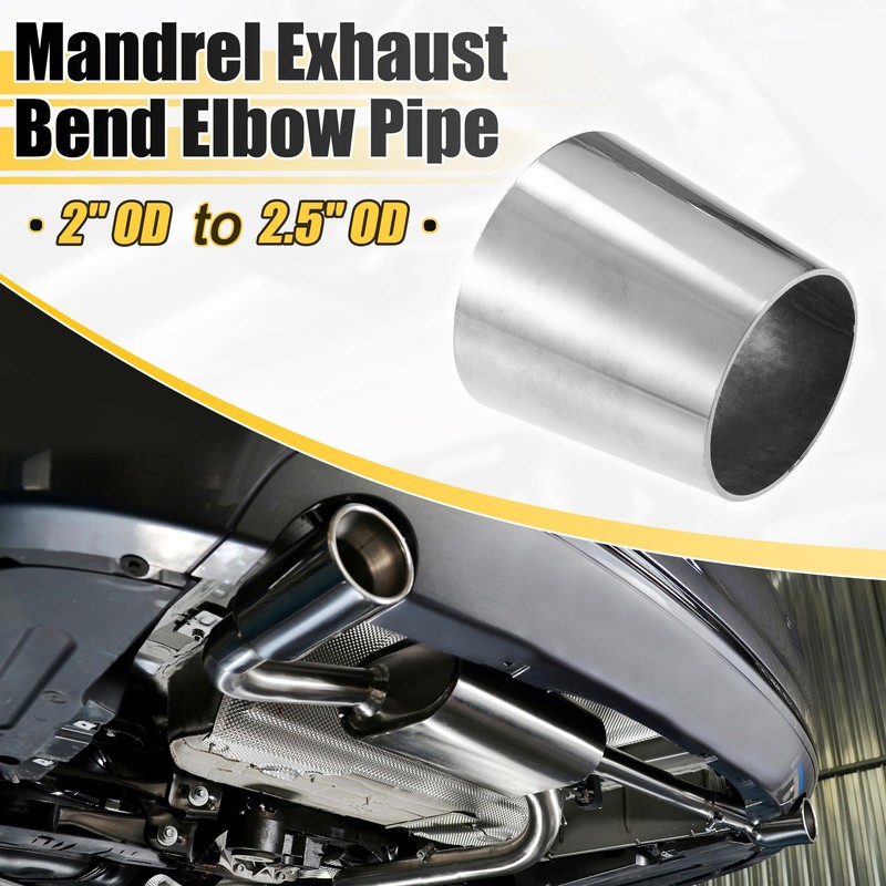 X AUTOHAUX 2pcs Car Mandrel Exhaust Elbow Pipe Concentric Reducer