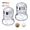 Westmark Salz- und Pfefferstreuer-Set, 2-tlg., Fassungsvermögen: je 40 ml, Glas/ABS,
