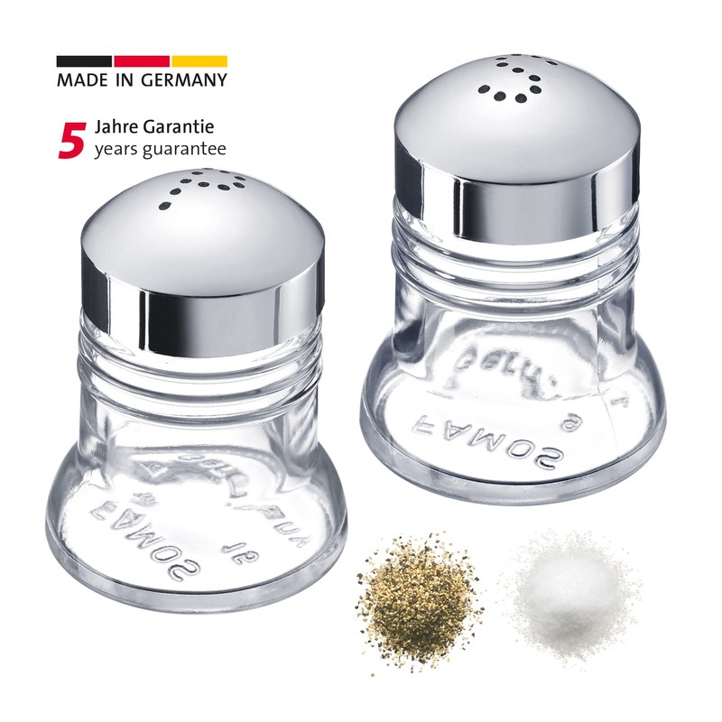 Westmark Salz- und Pfefferstreuer-Set, 2-tlg., Fassungsvermögen: je 40 ml, Glas/ABS,