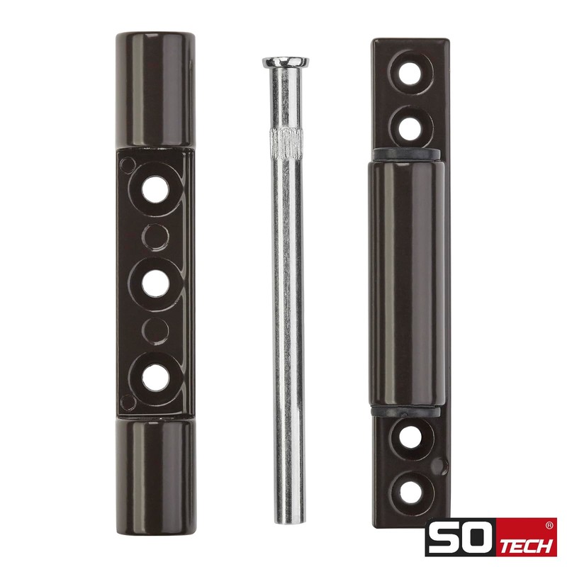 SOTECH 2 x Window Hinges 95 mm Brown RAL 8019