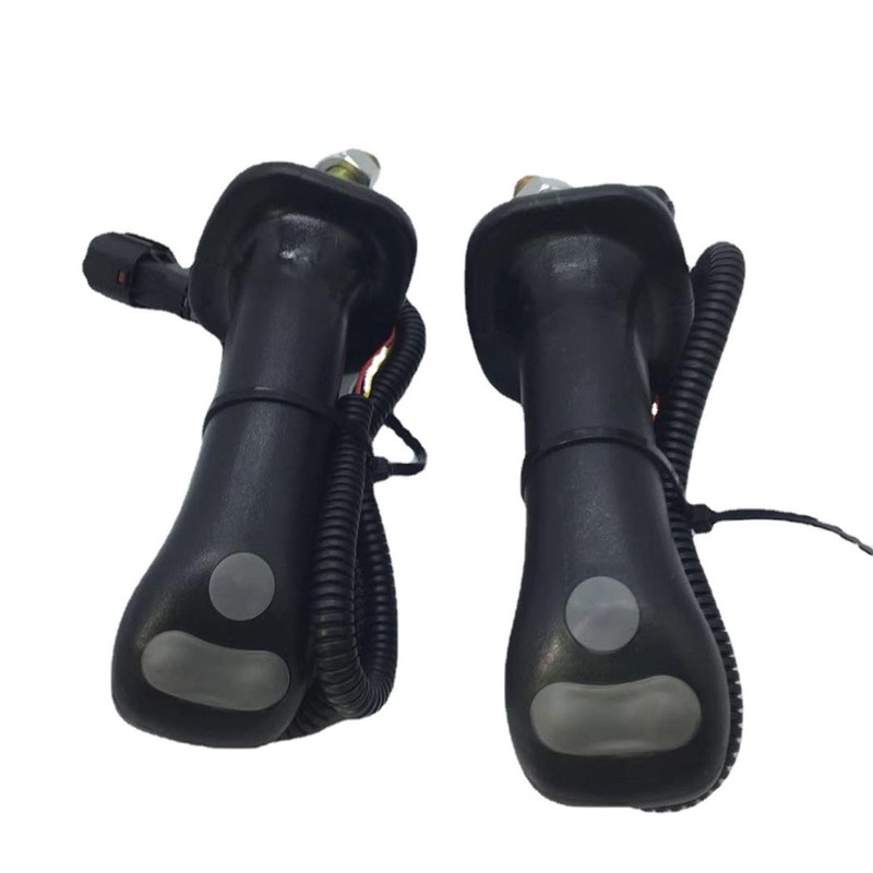 2 x excavator joystick handles, ergonomic handle, precise control button,