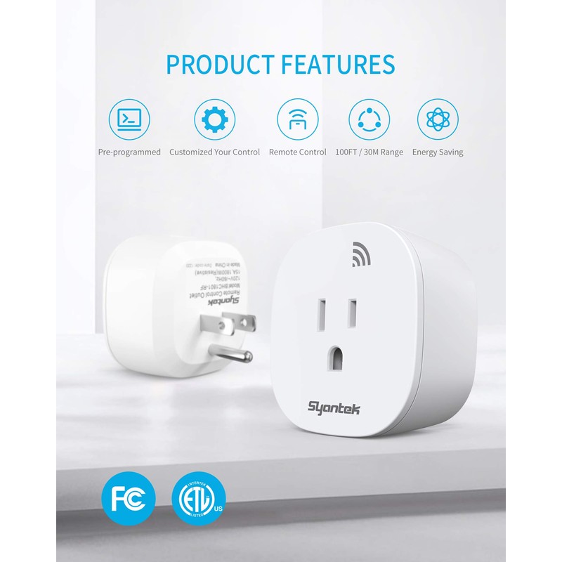 Remote Control Outlet Wireless Light Switch for Household Appliances, Expandable