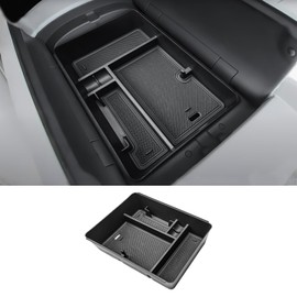 X-TKER Center Console Organizer Tray Compatible with 2026 Hyundai Palisade Accessories - Custom Fit 2026 Palisade Armrest Storage Tray Dual-Layer Insert, Durable ABS Coin Holder (7-Seat Models ONLY)