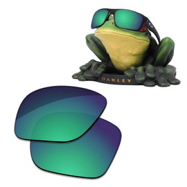 Acefrog AR Coated Polarized Replacement Lenses/Nose Piece for Oakley Drop Point OO9367 Sunglasses - Moss Green