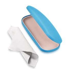 RayLove Unisex Hard Shell Eyeglasses Cases, Protective Case For Glasses(Sky Blue)