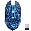 TENMOS M2 Wireless Gaming Mouse, Silent Rechargeable Optical USB Computer