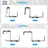 4 Pack Window Box Brackets,Adjustable Planter Box Brackets for Planter
