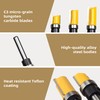 Exqutoo 1/4 Inch Shank Pattern Flush Trim Router Bit Set