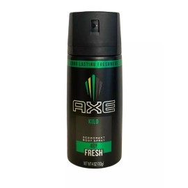 Axe Kilo Deodorant Body Spray for Men 48 hour Fresh 4 oz New, Discontinued