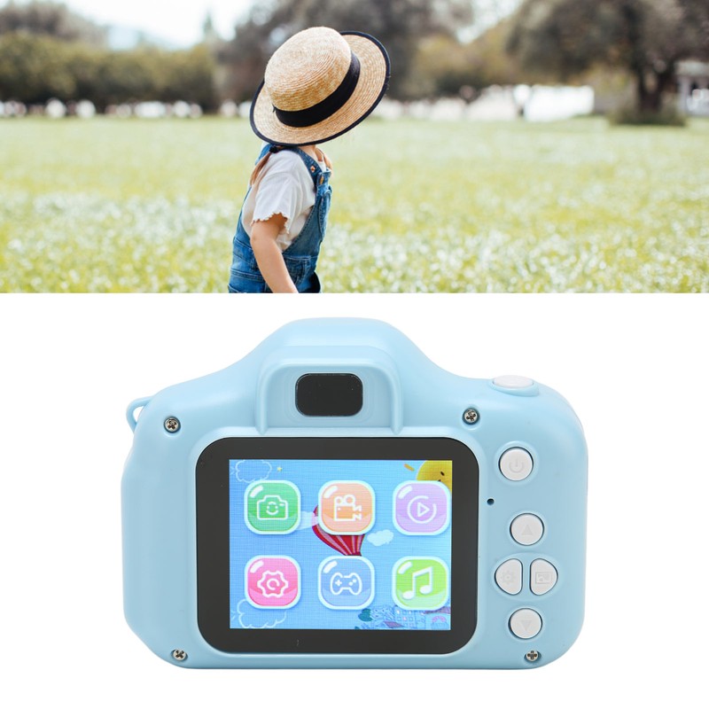 Kids Digital Camera Multi Mode Filter Front Rear 8MP Cute