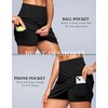 SANTINY 14" Skorts for Women with 2 Pockets High Waisted
