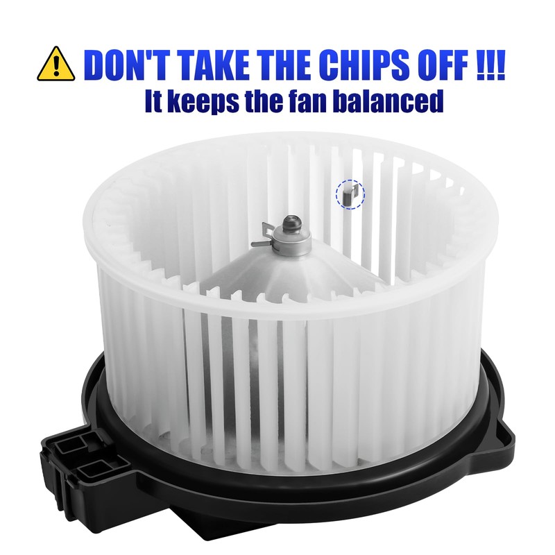 Front AC Blower Motor with Fan Fits for Manual AC