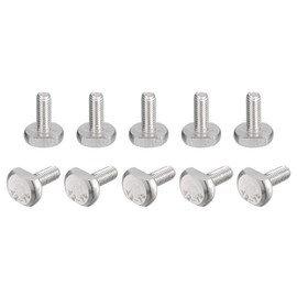 uxcell T-Slot Bolts, 10pcs M6x16mm T Slot Drop-in Stud Sliding Bolts 304 Stainless Steel T Shape Screws for T Track