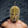 Casco Romano Color Bronce Plástico Disfraz Spartano Gladiador 300 Costume