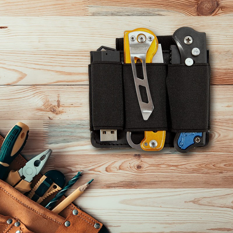 EDC Tool Bag Organiser, Tactical Bag Insert, Elastic Holder for