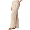 Briggs Women's Linen Rayon Blend Palazzo Pull On Pants (US,