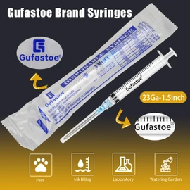 100Pack 3ml/cc with 23 G 1.5” Safety Individually Wrapped