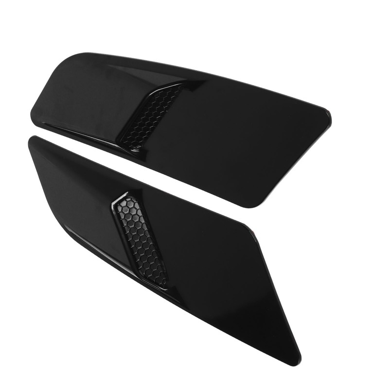 2 Pcs Engine Bonnet Air Vent Cover Front Bonnet Decoration