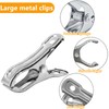 JNBGTU 40Pcs Stainless Steel Greenhouse Film Clamps Greenhouse Clamp Greenhouse