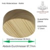 Distribution Box Pine Wood with Accessories Diameter 85 x 28