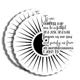 Inspirational Christian Bible Verse Magnets - Religious Faith Decor - Scripture Fridge Magnets - Motivational Magnet Set for Home- 2 Pack - Made in USA - PLDFMAG3585