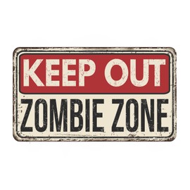 Vinyl Junkie Graphics Zombie Zone Sticker/Decal