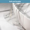 YellyHommy Clear Waterproof Plastic Snap in Shower Curtain Liner Replacement