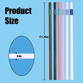 Replacement Straws for Owala 40 oz Tumbler - Include 6 Pack Straws and 1 Pack Cleaning Brush (light green)