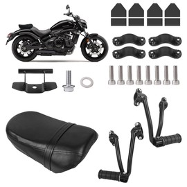 NANSENJPMP Passenger Pillion Seat and Passenger Footpeg Mount Kit for Kawasaki Vulcan S 650 Accessories, for Kawasaki Vulcan S Cafe SE 650 VN 650(2015-2025)
