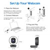 Galyimage 4K Webcam with Ring Light Web Cam 4K Autofocus