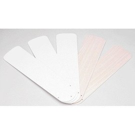 Westinghouse 7741600 52" White & Bleached Oak Reversible Fan Blades 5 Count